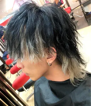 ショート カラー ヘアアレンジ メンズ 🐺ウルフの神🐺 /カラー/けいすけのヘアスタイル