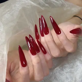 ネイル ネイリストゆか💅 長さだし、深爪矯正のネイルデザイン