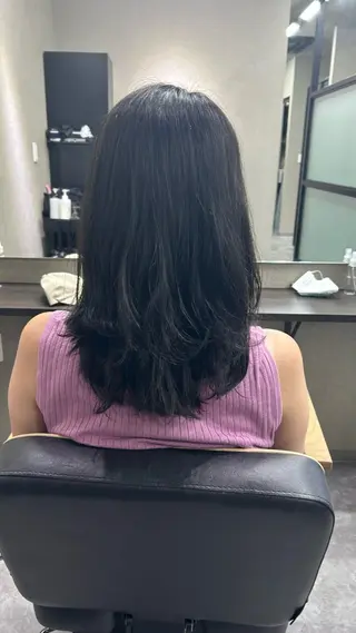 セミロング 艶カラー/髪質改善 /HANAのヘアスタイル