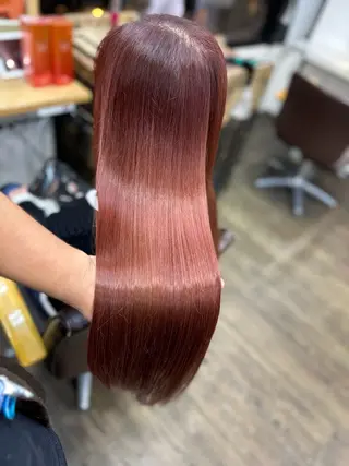 ロング カラー 髪質改善ストレートo rメンズスタイル今岡のヘアスタイル