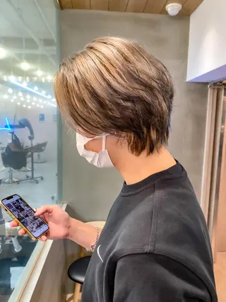 メンズ 🩵縮毛矯正/ブリー チ/髪質改善/いつかのヘアスタイル