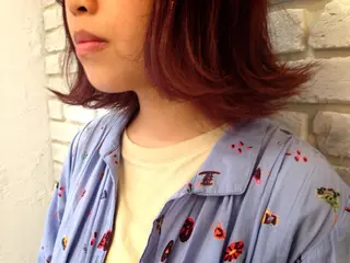 ショート ミディアム カラー レイヤーカット🪽 MARINA🦩のヘアスタイル