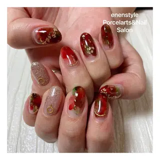 ミディアム ネイル 👑enen style👑のネイルデザイン