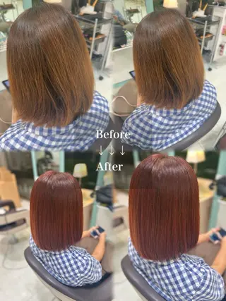 カラー 🦄 岡田 詠 🦄のヘアスタイル