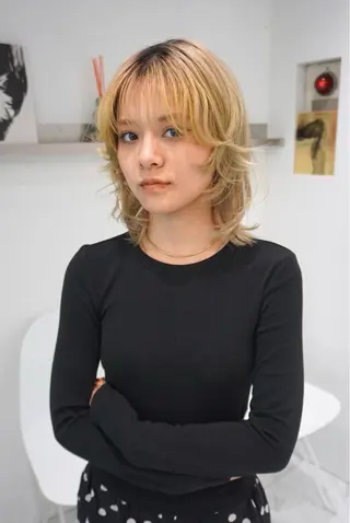 ミディアム カラー 吉祥寺/個性派/ kazuha🩰のヘアスタイル