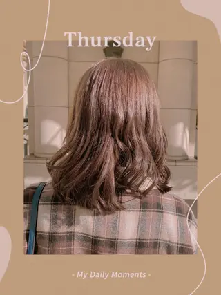 カラー 海老沼 奈月のヘアスタイル