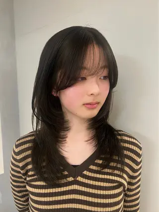 セミロング 💖韓国風💖 レイヤー/LISAのヘアスタイル