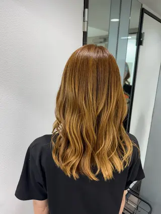 セミロング カラー HAIRSMILE COEUR所属・aoi .のヘアスタイル