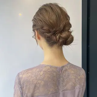 ロング ヘアアレンジ レイヤーカット/ 縮毛矯正/ミサキ💐のヘアスタイル