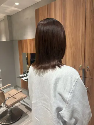 ミディアム ボブ⌇ 艶カラー⌇ RIN🌙のヘアスタイル