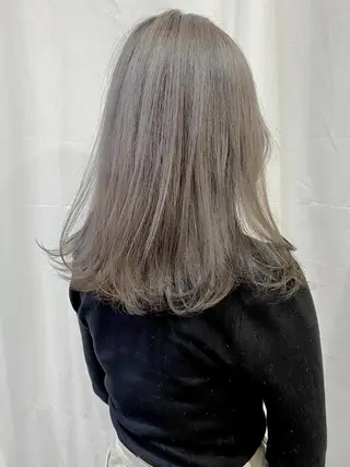 セミロング カラー Piaコータロー ハイトーン&‪ボブのヘアスタイル