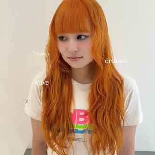 ロング カラー 🌼動き×透明感🩵 ハイトーン/ナナのヘアスタイル