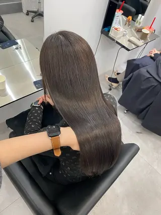 ロング 艶髪/縮毛矯正/ Core mikuaのヘアスタイル