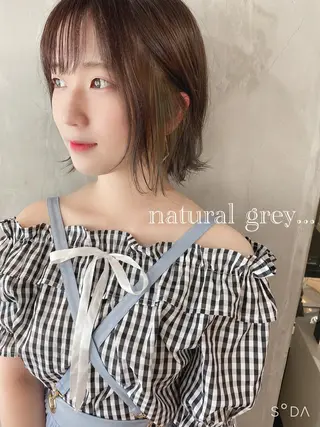 ショート カラー ヘアアレンジ stylist/蛯谷 珠里のヘアスタイル