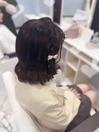ショート ヘアアレンジ 岡本 葵朱花のヘアスタイル