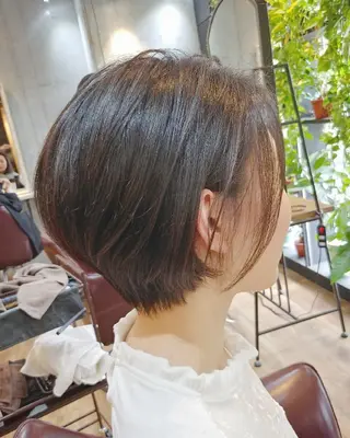 ショート カラー パーマ ヘアアレンジ ペスカ豊崎店　沖縄所属・ショート指名No.1 店長　清水のヘアスタイル