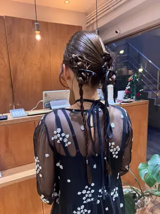 ロング ヘアアレンジ 🎗️【ヘアセット 美眉】吉川玲🎗️のヘアスタイル