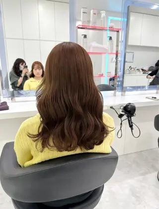 ミディアム 🤎MISAKI 艶髪カラー🤎のヘアスタイル
