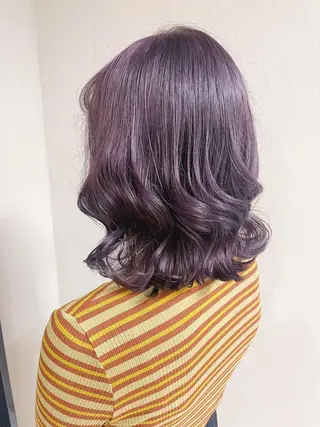 ミディアム カラー ケアブリーチ /髪質 改善/古橋圭史郎のヘアスタイル