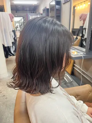ミディアム パーマ SHOTA ハイライト/パーマのヘアスタイル
