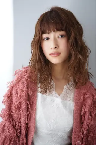 ロング カラー パーマ ヘアアレンジ 可愛いを作る神 ナオヒロのヘアスタイル