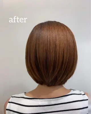 ショート 縮毛矯正、髪質改善／ 松田 龍之介のヘアスタイル