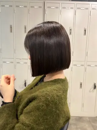 ショート 僕なら縮毛矯正してて もブリーチできますのヘアスタイル