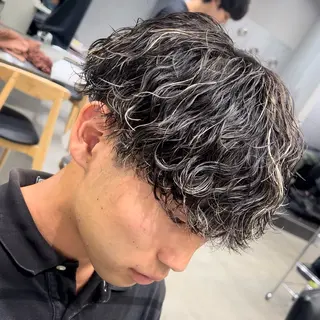 ショート パーマ メンズ 松下 友希 【fifth】のヘアスタイル