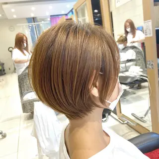 ショート ショート白髪染め無料 ／河瀬謙介のヘアスタイル