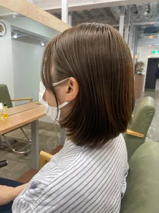 ミディアム カラー さかした ちなのヘアスタイル