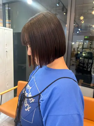ショート 切りっぱなしボブ♡ Chiharuのヘアスタイル