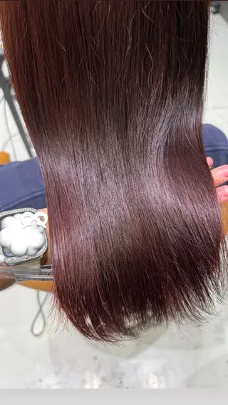 セミロング 🎀ིྀ暖色カラー/ 髪質改善/みどりのヘアスタイル
