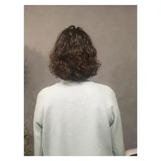 ミディアム パーマ chouette シュエットのヘアスタイル