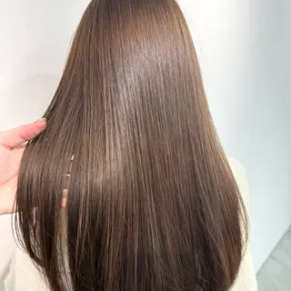 ロング カラー ヘアアレンジ ブリーチなしカラー /ベージュ/安形翔のヘアスタイル