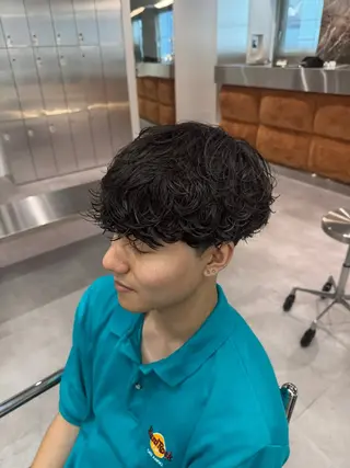 パーマ メンズ ブリーチ/パーマ特化 片平和寿のヘアスタイル