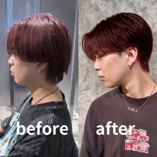 ショート パーマ GLANZ天神赤坂 メンズサロンのヘアスタイル