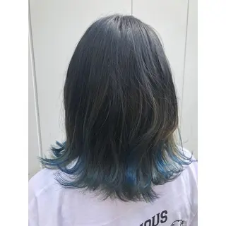 ミディアム カラー パーソナルカラー診断 できます　木曽　主博のヘアスタイル