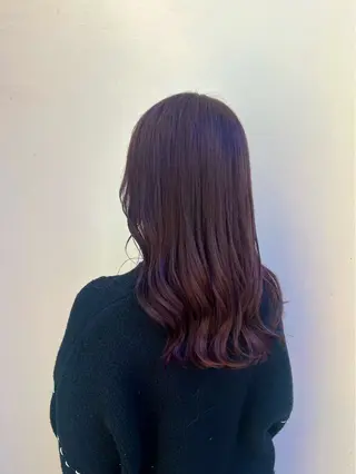 ミディアム 店長🩷艶カラー 🧡💛リサ🫧のヘアスタイル