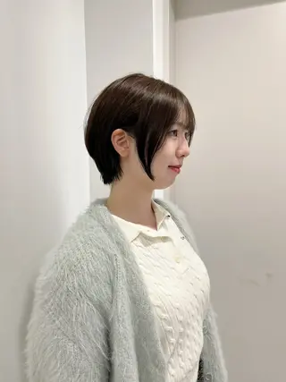 ショート モテヘア/グレージュ /ボブ/前原汐🎐のヘアスタイル