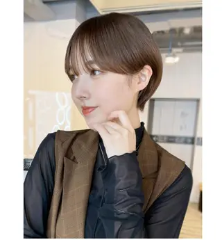 ショート カラー ヘアアレンジ パーマ ITbyALBUM 中野店のヘアスタイル