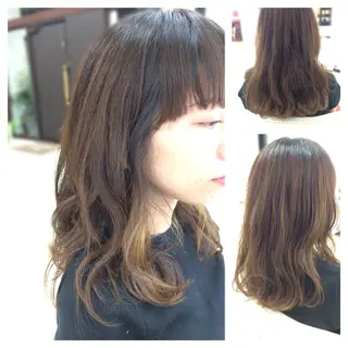 セミロング いけだ ゆうのヘアスタイル