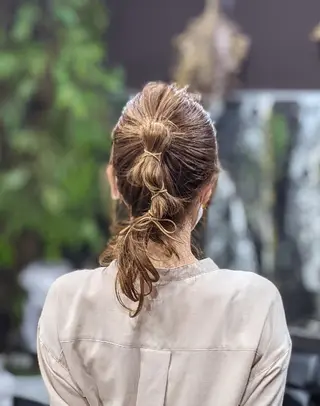 セミロング ヘアアレンジ Ruheplatz所属・HIKARI＠ Ruheplatzのヘアスタイル