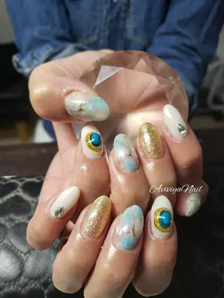 ネイル ロング AviviyaNail所属・kubo ayaのネイルデザイン