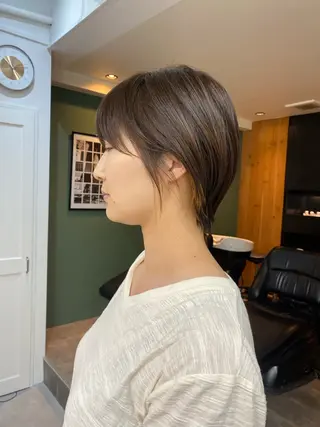 ショート レイヤーボブ/ 艶カラー/サナ🌼のヘアスタイル