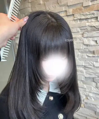 ロング レイヤーカット/艶髪 /パーマaikoのヘアスタイル