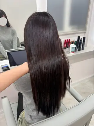 ロング カラー パーマ MIL所属・心斎橋/透明感カラー / ミサキのヘアスタイル