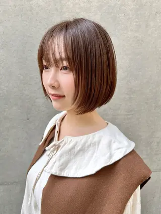 ショート レイヤーボブ/ 髪質改善/佐々木駿弥のヘアスタイル