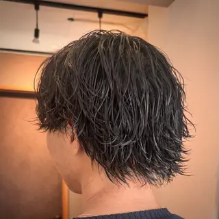 ショート パーマ メンズ GLADMAN'S CUT CLUB 立川所属・立川メンズカット/ メンズパーマ💈三上のヘアスタイル