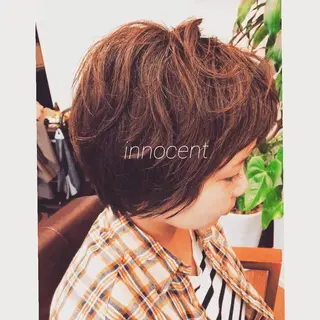 ショート innocent×hairdesign所属・hamada ikumiのヘアスタイル