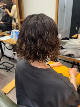 ミディアム パーマ 縮毛矯正/艶髪カラー /パーマ/ひふみ🌱のヘアスタイル